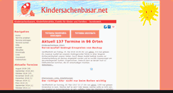 Desktop Screenshot of kindersachenbasar.net