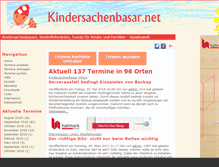 Tablet Screenshot of kindersachenbasar.net
